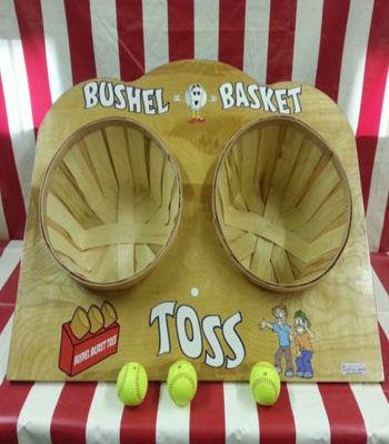 Bushel Basket Toss Carnival Game