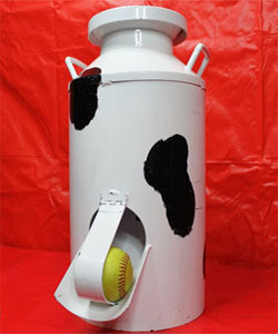 Milk Can Toss Carnival Game